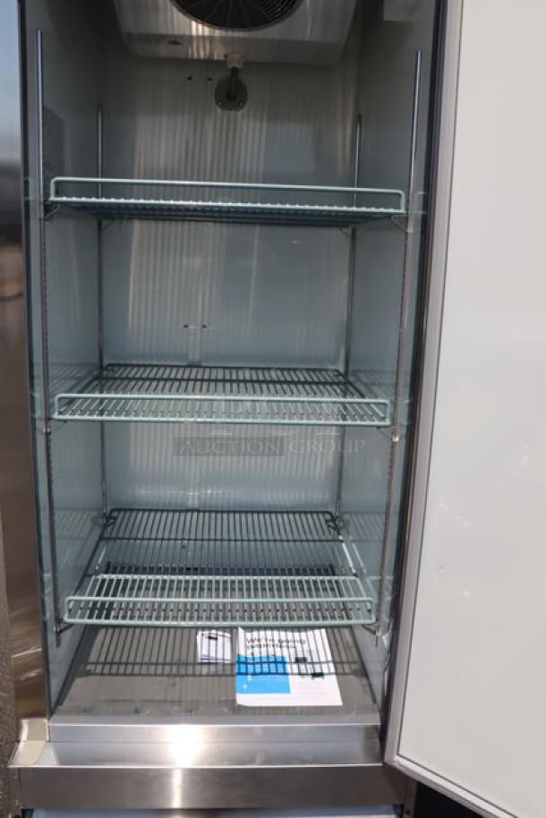 Avantco A-23R-HC 29" Solid Door Reach-In Refrigerator, new, never used, scratched, and dented, 115V, 1 Phase, 348W.