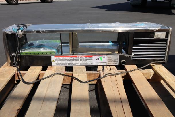Hoshizaki HNC-120BA-L-SLH 47" refrigerated sushi case, new, left side compressor, dented back air grate, serial P000611A.