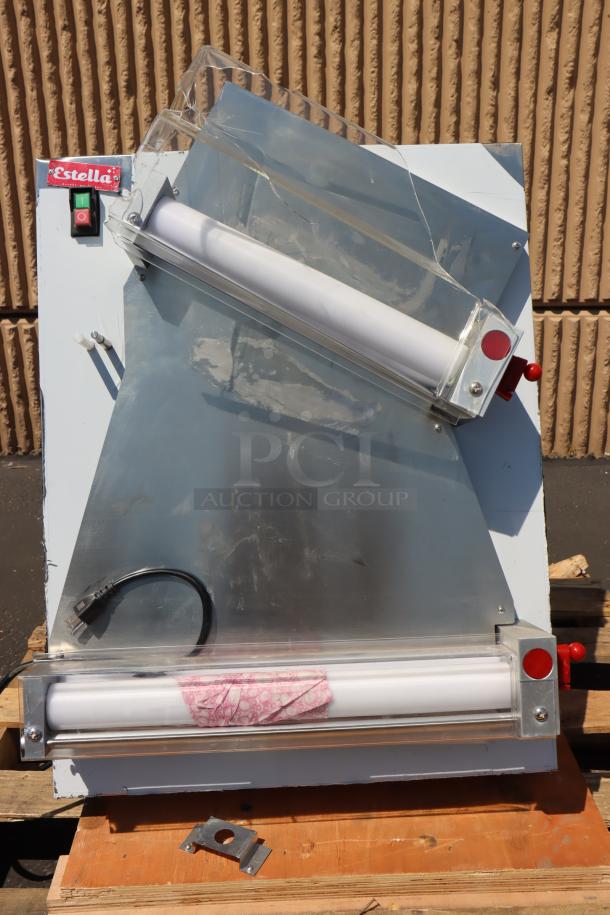 NEW Estella EDS18D 18" Dough Sheeter, scratched and dented, 120V, 1/2 HP, missing original packaging, S/N: 901435-26.