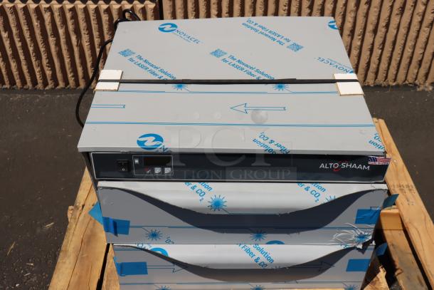 BRAND NEW Alto-Shaam 500-2D Drawer Warmer, 208-240V, scratched/dented, serial 3664760, out of packaging, visible labels.