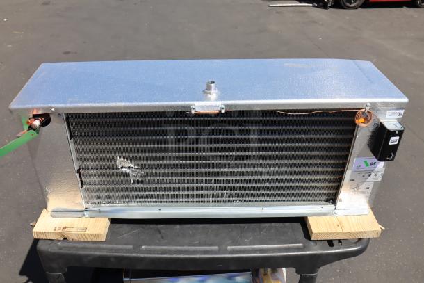 Brand new Master-Bilt 05-02595 evaporator, model Witt SA28-134BA 115V, minor scratches and dents, S/N: E032500148.