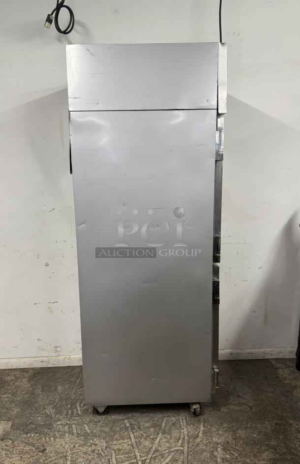 Beverage-Air HFPS1HC-1HS Reach-In Freezer, Horizon Series, 2 solid half-doors, stainless steel, tested and working.