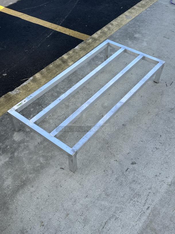 Regency 48" x 24" x 8" aluminum dunnage rack, model 600DUN24488, new with minor scratches, 1780 lb. capacity.