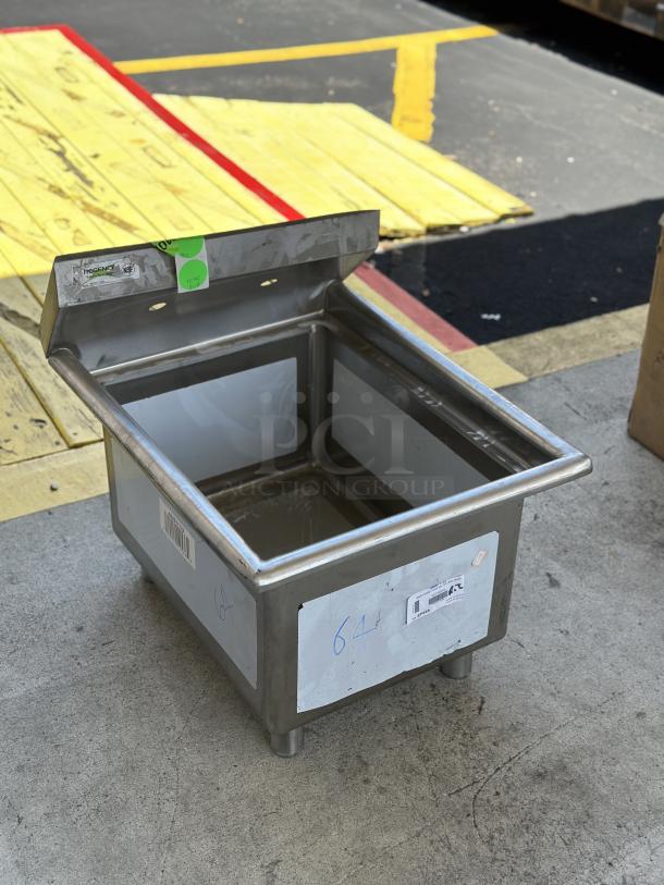 Regency 600S11723 sink component, stainless steel, scratch and dent, brand new with labels and green inspection stickers.