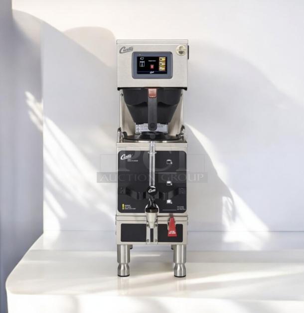 Curtis G4GEMS63A1000 Coffee Brewer, 1.5 Gallon, 120/220V, excellent condition, touchscreen, fully tested and working.