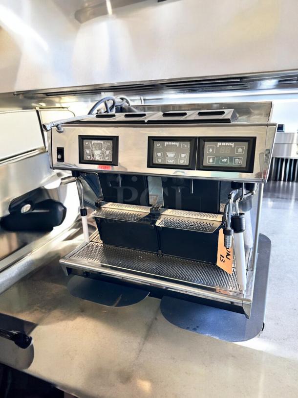 "Excellent Condition Pony Espresso PONY 4, 2-group commercial espresso machine, 220V; fully tested and working."
