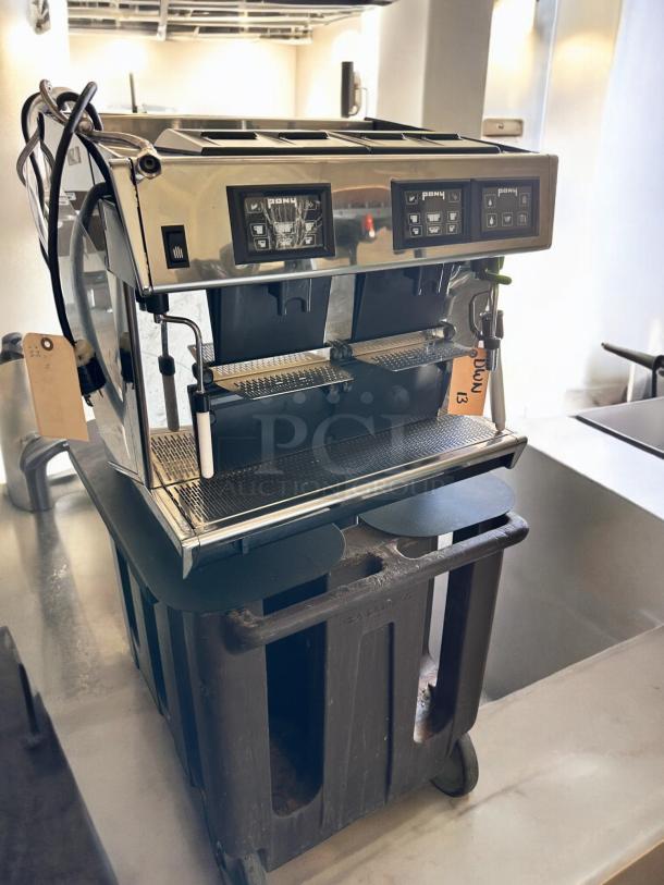 Pony Espresso PONY 4, 2-group commercial espresso machine, 220V, in excellent condition, fully tested and working.