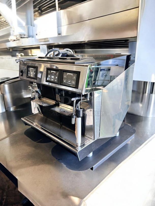 Pony Espresso PONY 4, 2-group commercial espresso machine, excellent condition, 220V, stainless steel, fully tested.
