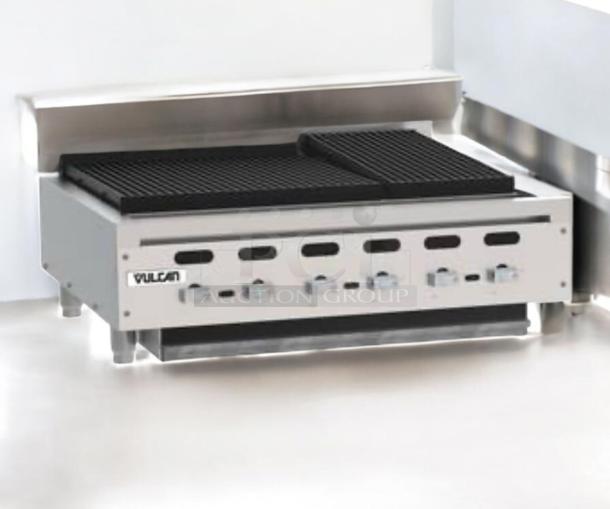 Vulcan 36" gas countertop charbroiler, excellent condition, natural gas, fully tested and working.