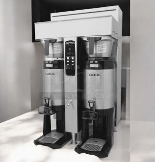 Excellent Condition – Fetco CBS-2052e – Dual Station Coffee Brewer – 208-240V – Fully Tested & Working! - Item #1202042