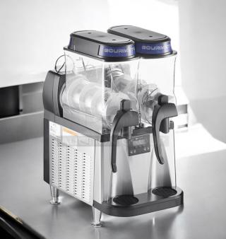 Bunn ULTRA-2 dual bowl slush machine in excellent condition, fully tested and working, 120V, stainless steel finish.
