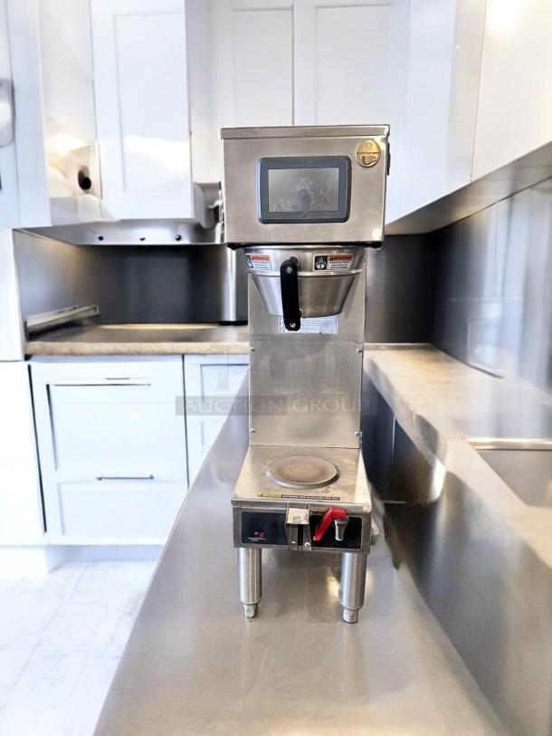 Curtis Gold Cup G4 Single-Cup Brewer, 120V, excellent condition, digital control, stainless steel, fully tested, compact design.