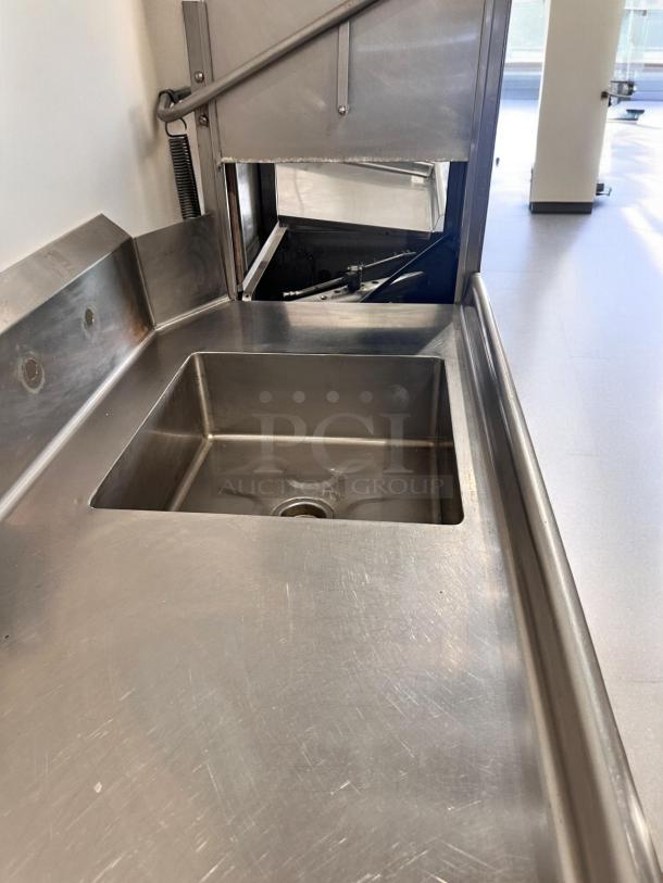Hobart AM-12 high temp door-type dishwasher, stainless steel, excellent condition, 208-240V, fully tested and working.