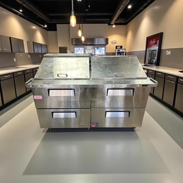 Turbo Air TST-60SD-24-D4-N sandwich prep table, stainless steel, four refrigerated drawers, fully tested, excellent condition.