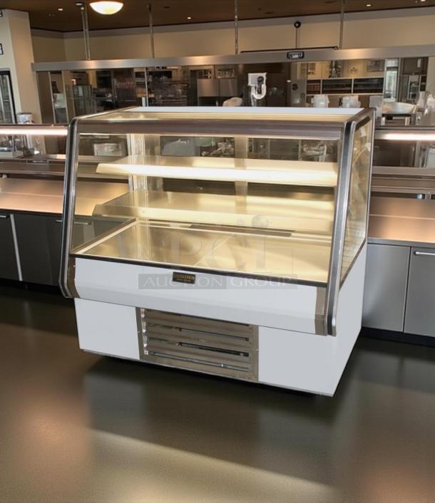 Cooltech CTR-60HB pastry display case, 60", 115v; excellent condition, fully tested. Stainless steel frame, glass shelves.