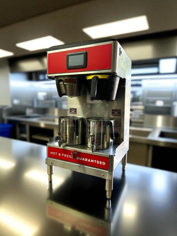 Curtis G4 GemX Gemini IntelliFresh Twin 1.5 Gallon Coffee Brewer, model G4GEMXTIFT10A, excellent condition, fully tested.