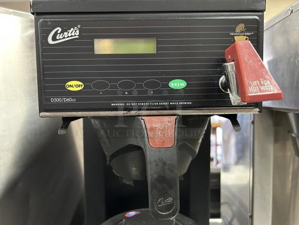 Curtis D500GT12B000 automatic airpot coffee brewer, digital controls, great condition, 120V, tested and working.