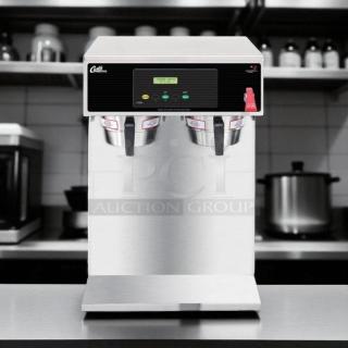Curtis D1000GT12A000 twin airpot coffee brewer, 220V, excellent condition, fully tested, stainless steel finish, digital display.