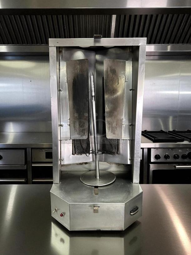 Optimal Automatics 3PG Autodoner Vertical Broiler, excellent condition, 65 lb. capacity, fully tested and working, natural gas model.