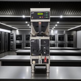 Curtis GEMSS63A1000 automatic coffee brewer, with lower warmer and hot water faucet, in outstanding condition.