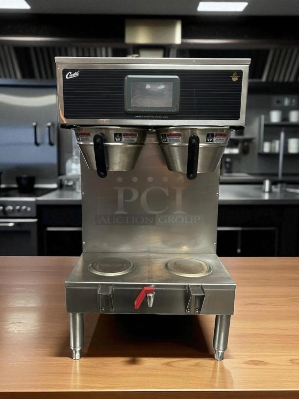 Curtis G4GEMT10A1000 coffee brewer, twin satellite, 1 1/2 gal capacity, great condition, touchscreen, 220v, fully tested.