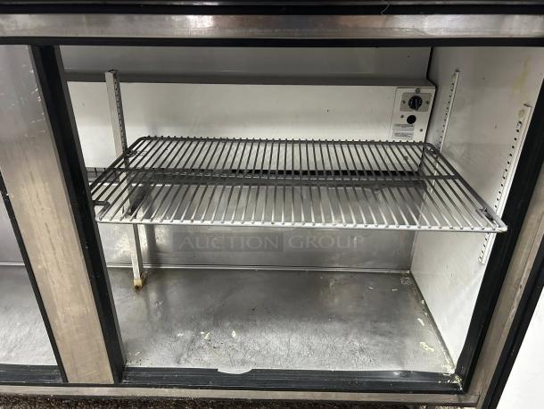 "True TUC-60F-HC 60-inch undercounter freezer, stainless steel, solid door, fully tested, excellent condition."