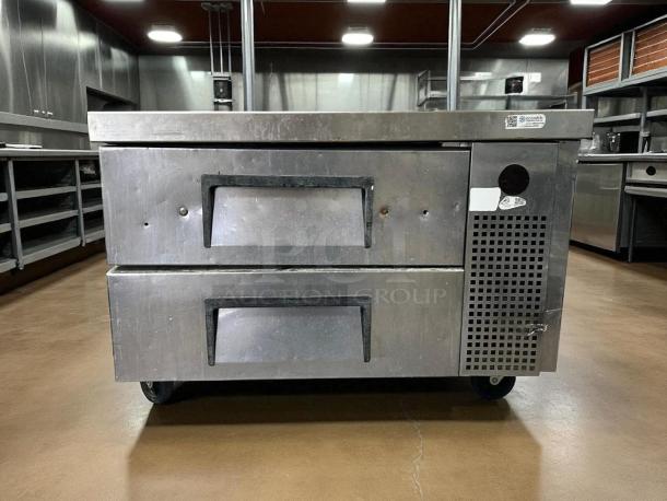 True TRCB-36-HC 36" Low Boy Chef Base Cooler with 2 drawers. Stainless steel, great condition, fully tested.