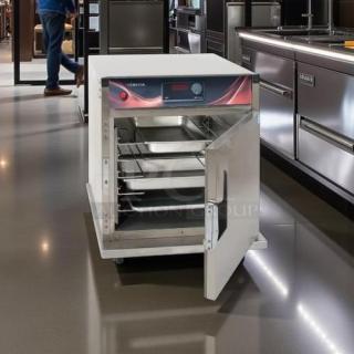Cres Cor H-137-SUA-5D undercounter heated cabinet, 5-pan capacity, 120v, fully tested, stainless steel, with open door.
