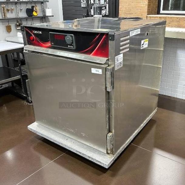 Cres Cor H-137-SUA-5D undercounter mobile heated cabinet in stainless steel, 5 pan capacity, fully tested, excellent condition.