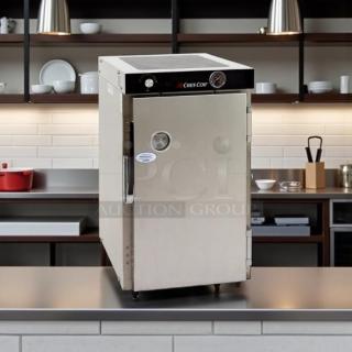 Cres Cor H-339-12-135C heated cabinet, stainless steel, countertop, 5-pan capacity, fully tested, 120v.