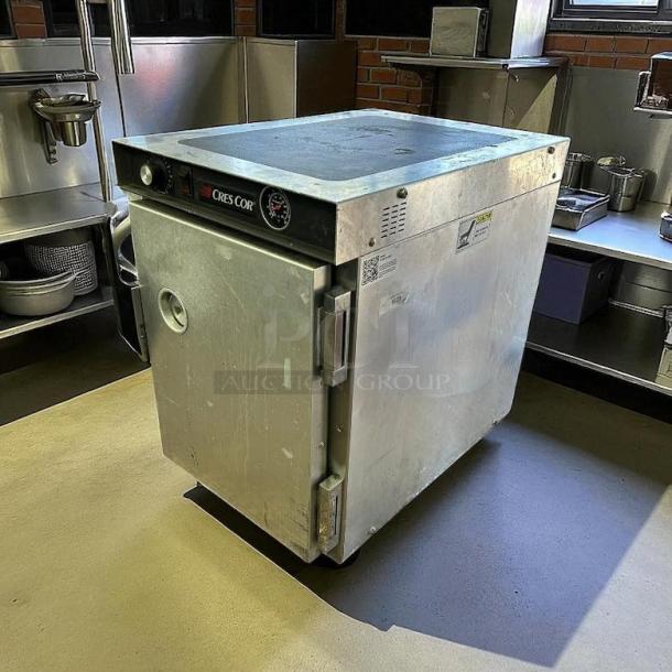 Cres Cor H-339-12-135C countertop insulated heated cabinet, 5-pan capacity, 120v, fully tested, working, stainless steel finish.