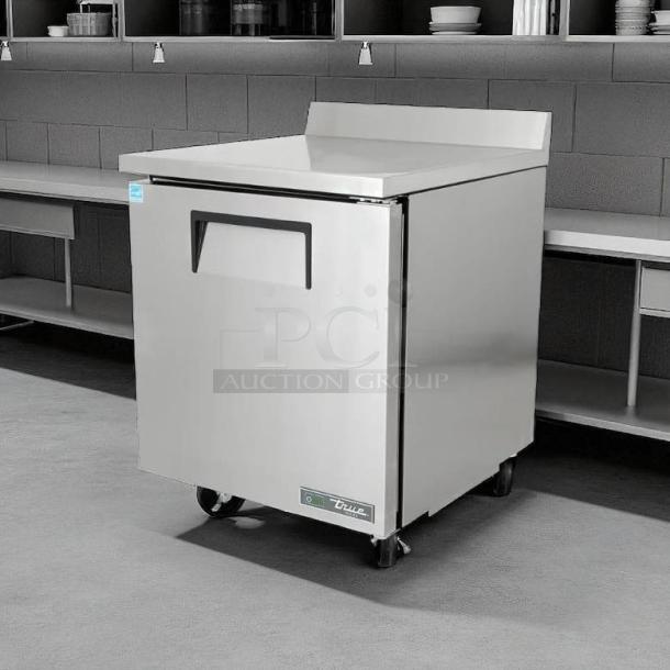 True TWT-27F-HC 28" worktop freezer, excellent condition, single right hinge door, 115v, fully tested.