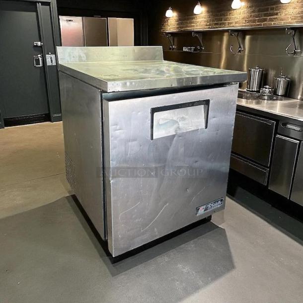 True TWT-27F-HC worktop freezer, 28" W, excellent condition, stainless steel, single right hinge door, fully tested.