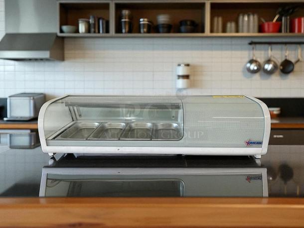 OMCAN 39553 46-in. Sushi Showcase, model RS-CN-0042-S, 42L capacity, fully tested, in excellent condition, on display.