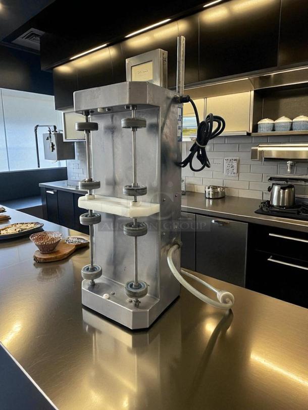 Lumar Ideal LU-2X25S Commercial Double Vacuum Tumbler, fully tested, stainless steel, excellent condition, visible power cord.