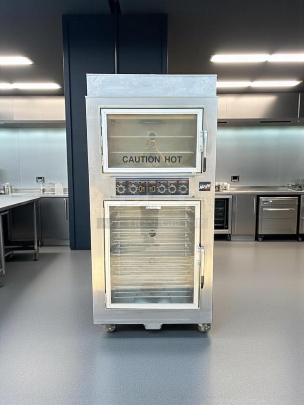 NuVU Model SUB-123P Double Deck Electric Oven Proofer Combo, excellent condition, 120/240V, 3 Phase, tested and working.