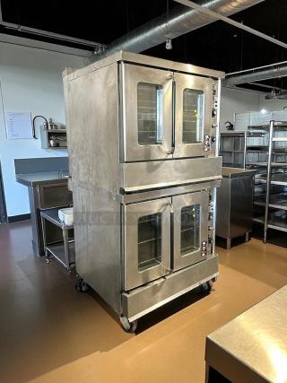 Montague 2-115A Vectaire Convection Oven, natural gas, 2 decks, excellent condition, stainless steel, fully tested and working.