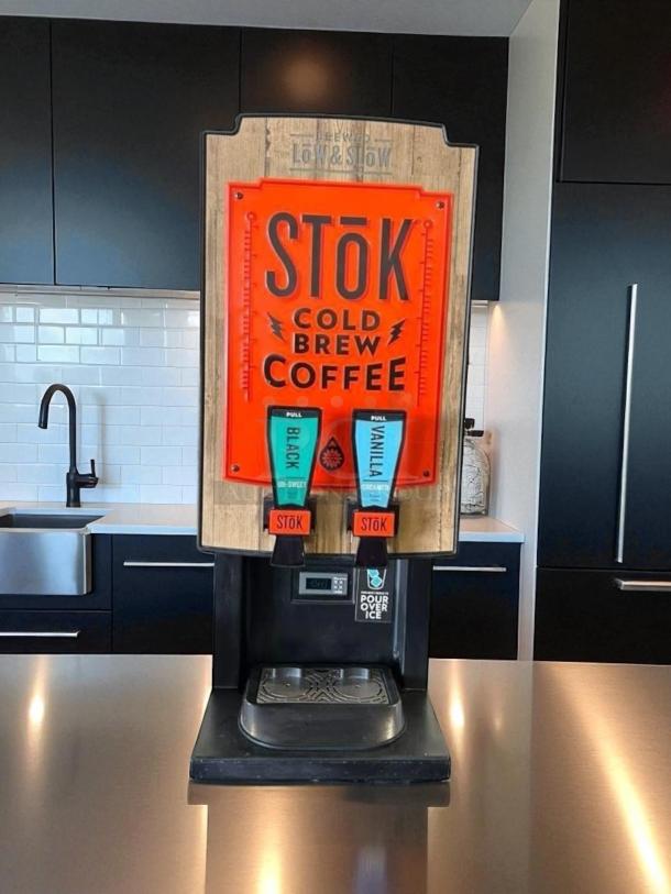 CreaMiser 230 STōK Cold Brew Coffee Dispenser, 110V, fully tested and working, features black and vanilla options.