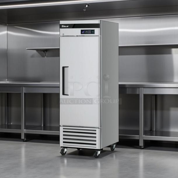 Turbo Air TSF-23SD-N 27" reach-in freezer, excellent condition, solid door, LED lighting, fully tested and functional.