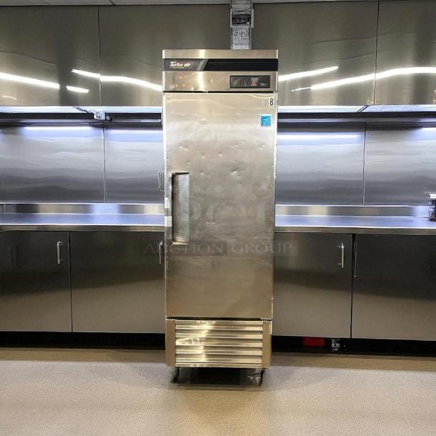 Turbo Air TSF-23SD-N Super Deluxe 27" reach-in freezer in excellent condition, solid door, LED lighting, fully tested.