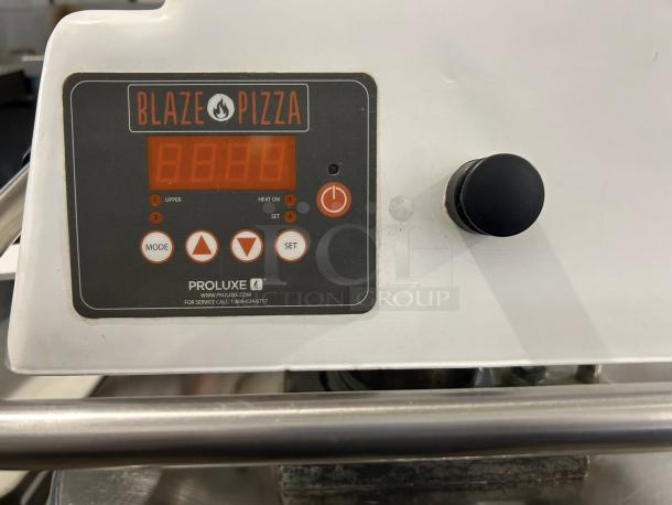 Proluxe DP2010M Pizza Dough Press display panel, shows digital settings and controls. In excellent condition, fully tested.