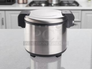 Winco RWS451 stainless steel rice warmer, 100 cup capacity, great condition, fully tested, model RW2451.