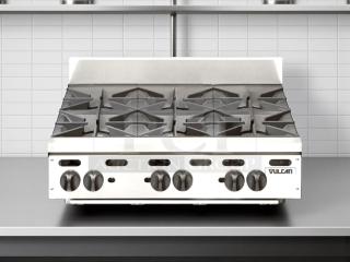 Vulcan VHP636 36" 6-burner countertop range, natural gas, 180,000 BTU, great condition, fully tested and working.