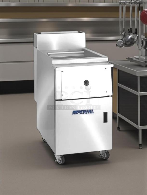 Imperial IPC-14 12 Gallon Stainless Gas Pasta Cooker in amazing condition, tested and working, with branded logo.