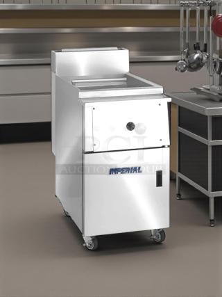 Imperial IPC-14 12 Gallon Stainless Gas Pasta Cooker in amazing condition, tested and working, with branded logo.