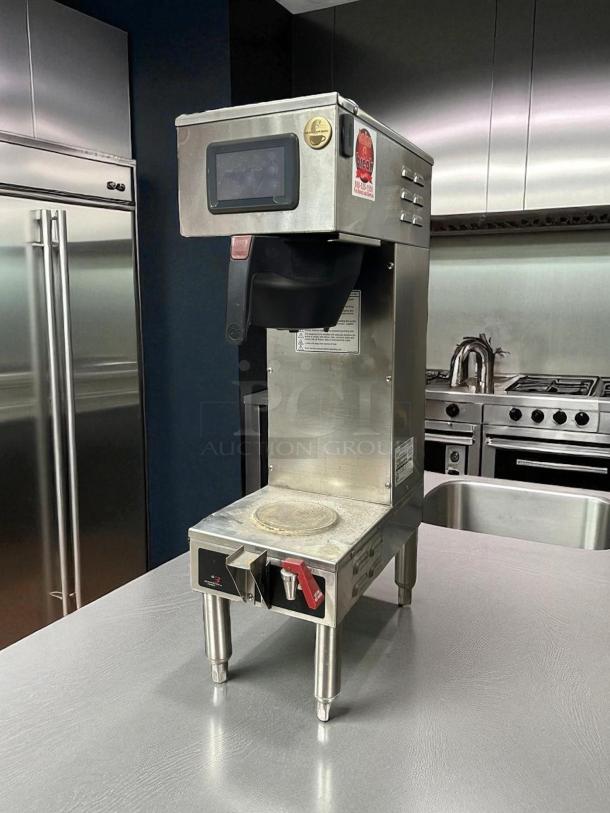 Curtis G4GEMS63A1000 coffee brewer, 1.5 gal capacity, stainless steel, touchscreen, fully tested, excellent condition.