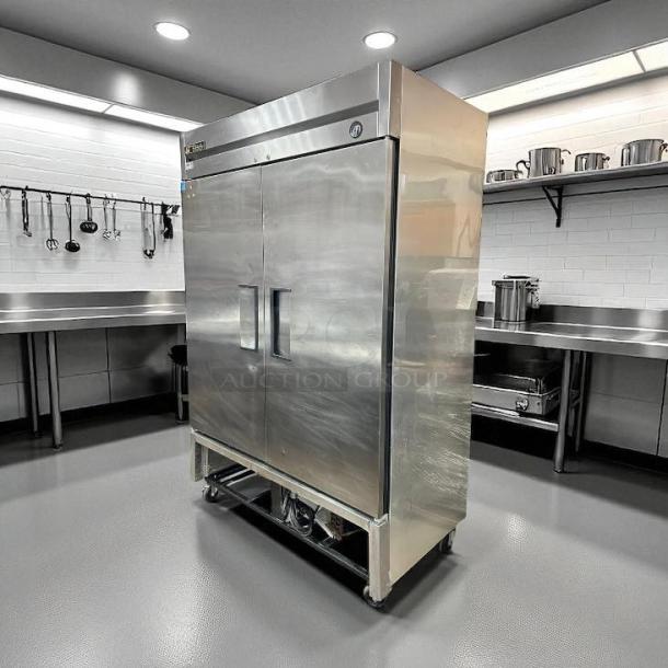 True T-49-HC 54" reach-in refrigerator, excellent condition, two solid doors, left/right hinge, fully tested, 115v.