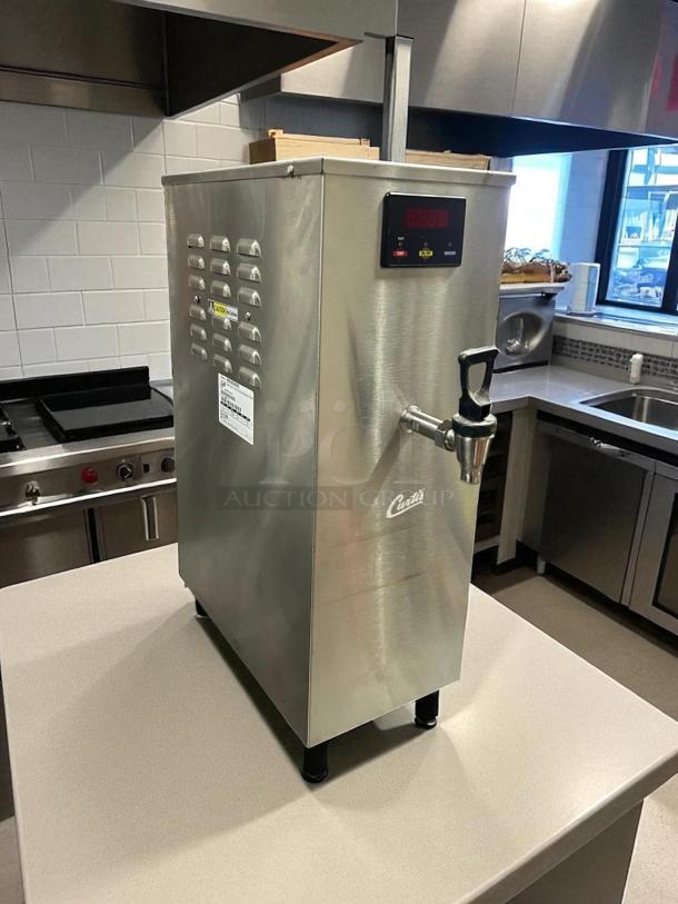 Curtis WB5GT digital hot water dispenser in stainless steel; fully tested, working, with digital controls and spout.