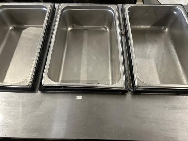 Vollrath 38213 ServeWell SL 3 Well stainless steel hot food steam table, electric, 2100W, great condition, fully tested.