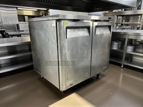 Turbo Air MUF-36-N 36 1/4" undercounter freezer, stainless steel, two doors, excellent condition, 115v, fully tested.